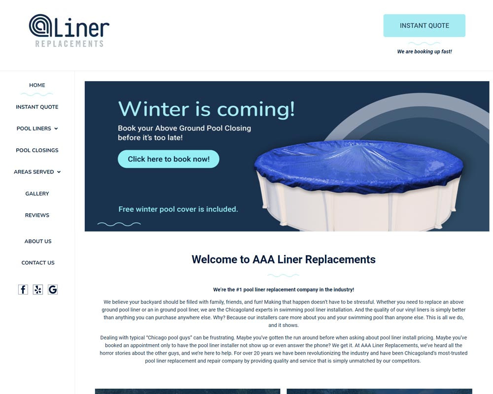 Liner Replacement Website