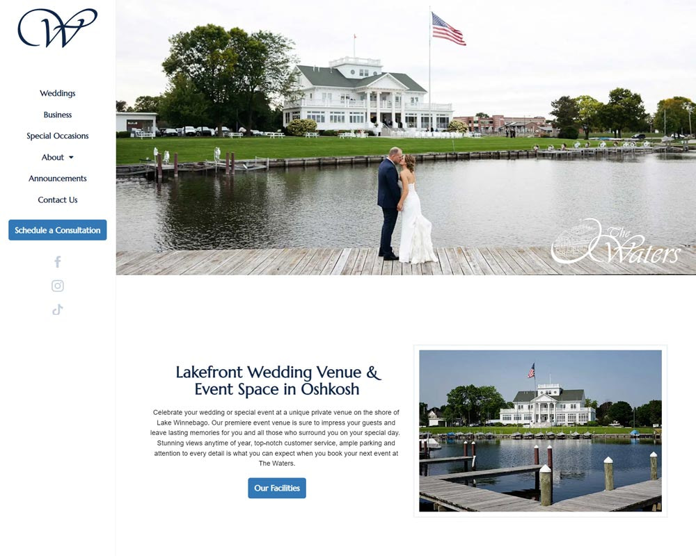 The Waters Oshkosh Website