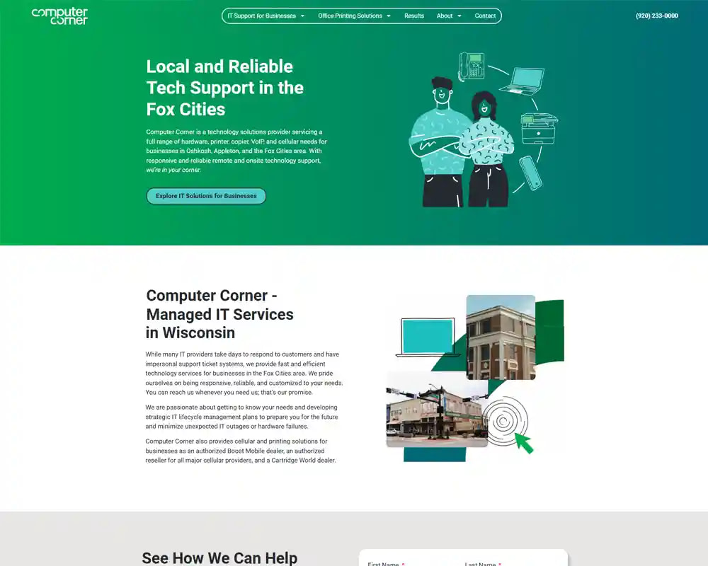 Computer Corner Website