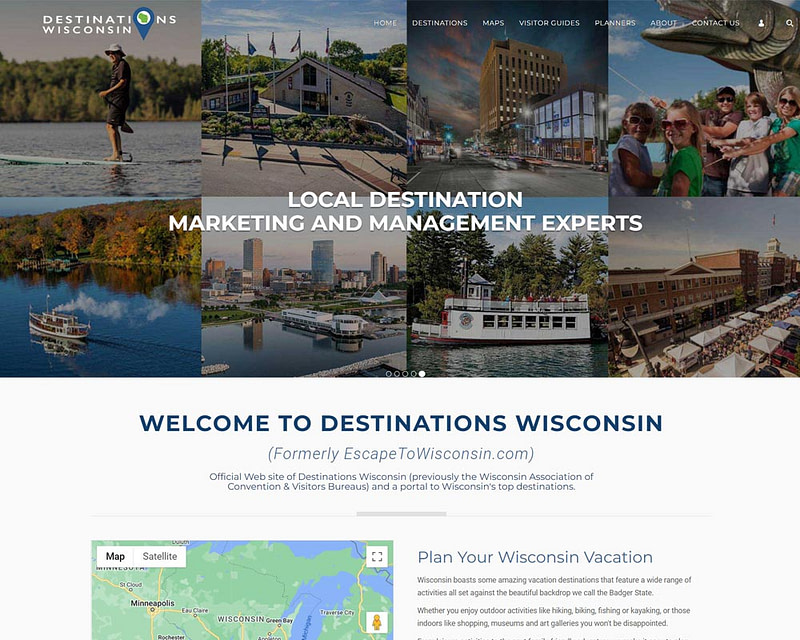 Destination Wisconsin Website