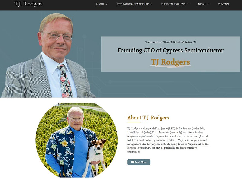 TJ Rodgers Website