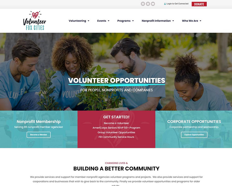Volunteer Fox Cities Website