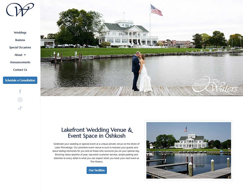 The Waters Oshkosh Website